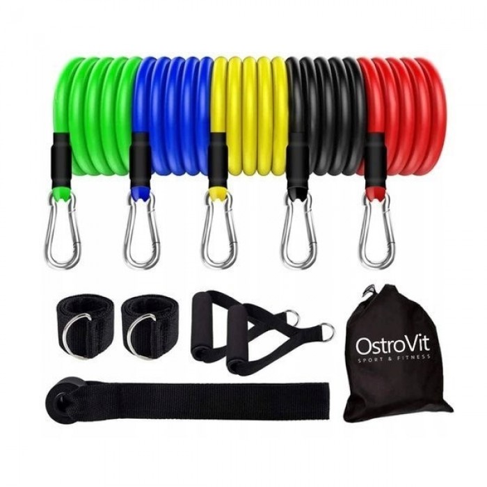 OstroVit Тренировъчен комплект ластици 11 части / Resistance Band Set